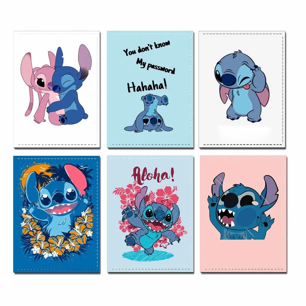 Durable low price Stitch credit card holder high quality square travel passport cover