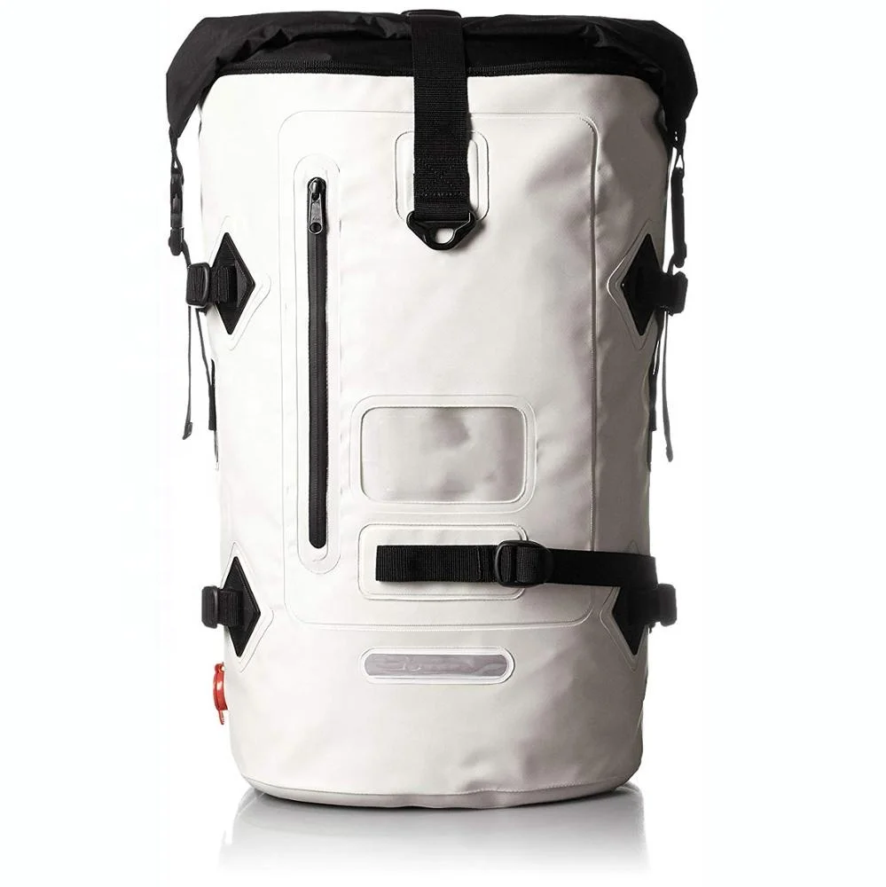 Big mountainbike backpack welded seamless Roll Top down Best adventure trip pvc 500D outdoor dry hiking bag For Camping travel