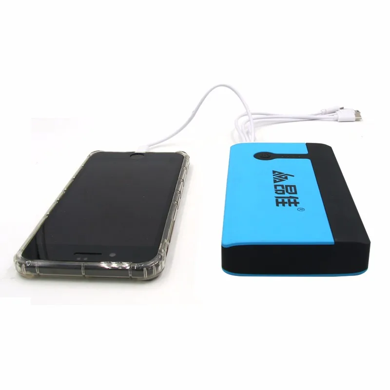 Cheap compact slim 350A portable emergency car booster 6000mah jump starter power bank with flashlight