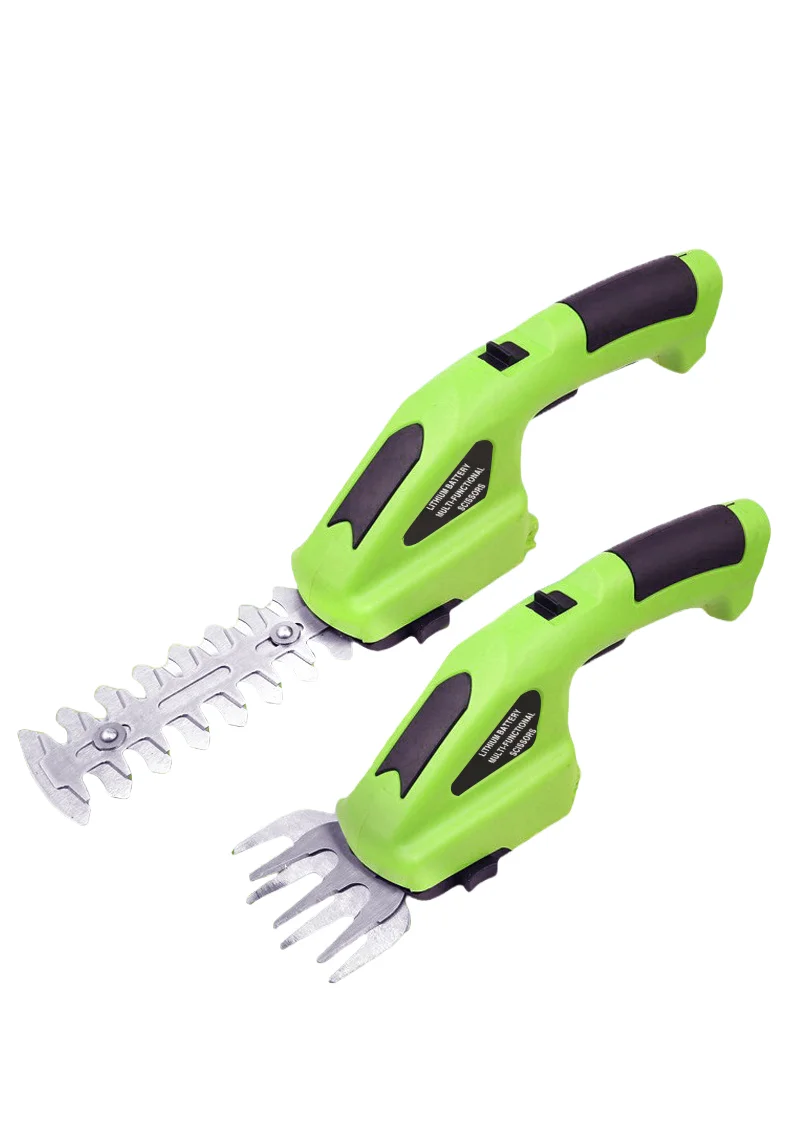 2 In 1 Mini Electric Cordless Hedge Trimmer Battery-Powered Multi-Purpose Garden Tool Handheld Cordless Bush Cutter Trimmer