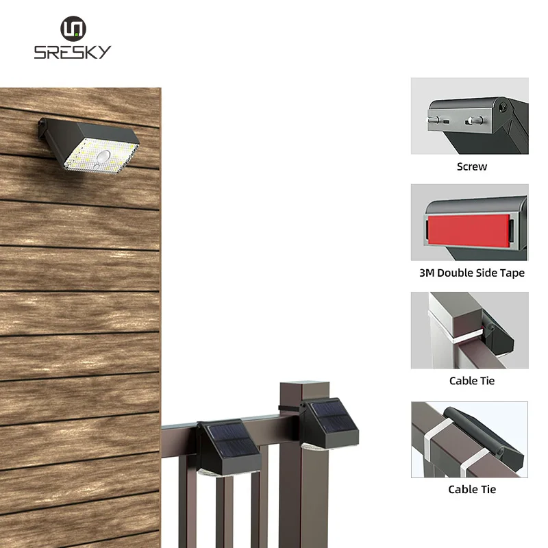 High Bright Home Solar Powered Waterproof Outdoor Garden Security Wall Solar Led Yard Light