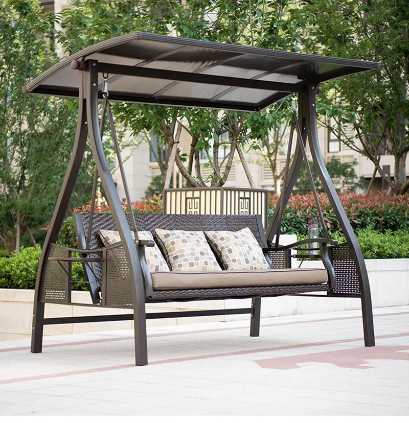 Wholesales Cheap Outdoor Furniture Garden 3 Seats Patio Swing Chair