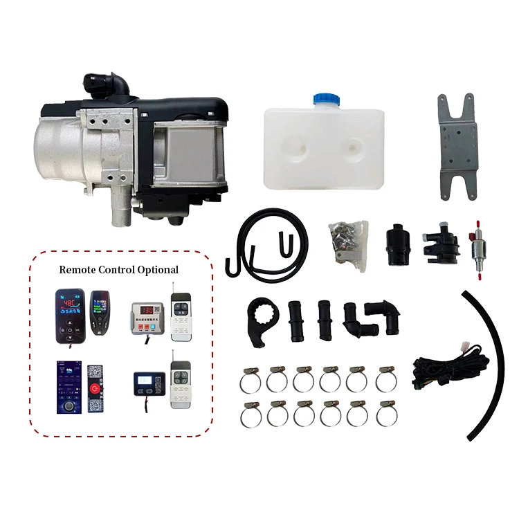 12/24 Volt DC Parking Heater 5KW Diesel Hot Water Heaters 12V/24V Electric Car Heating For Truck/Van/Caravan/RV with Fuel Tank