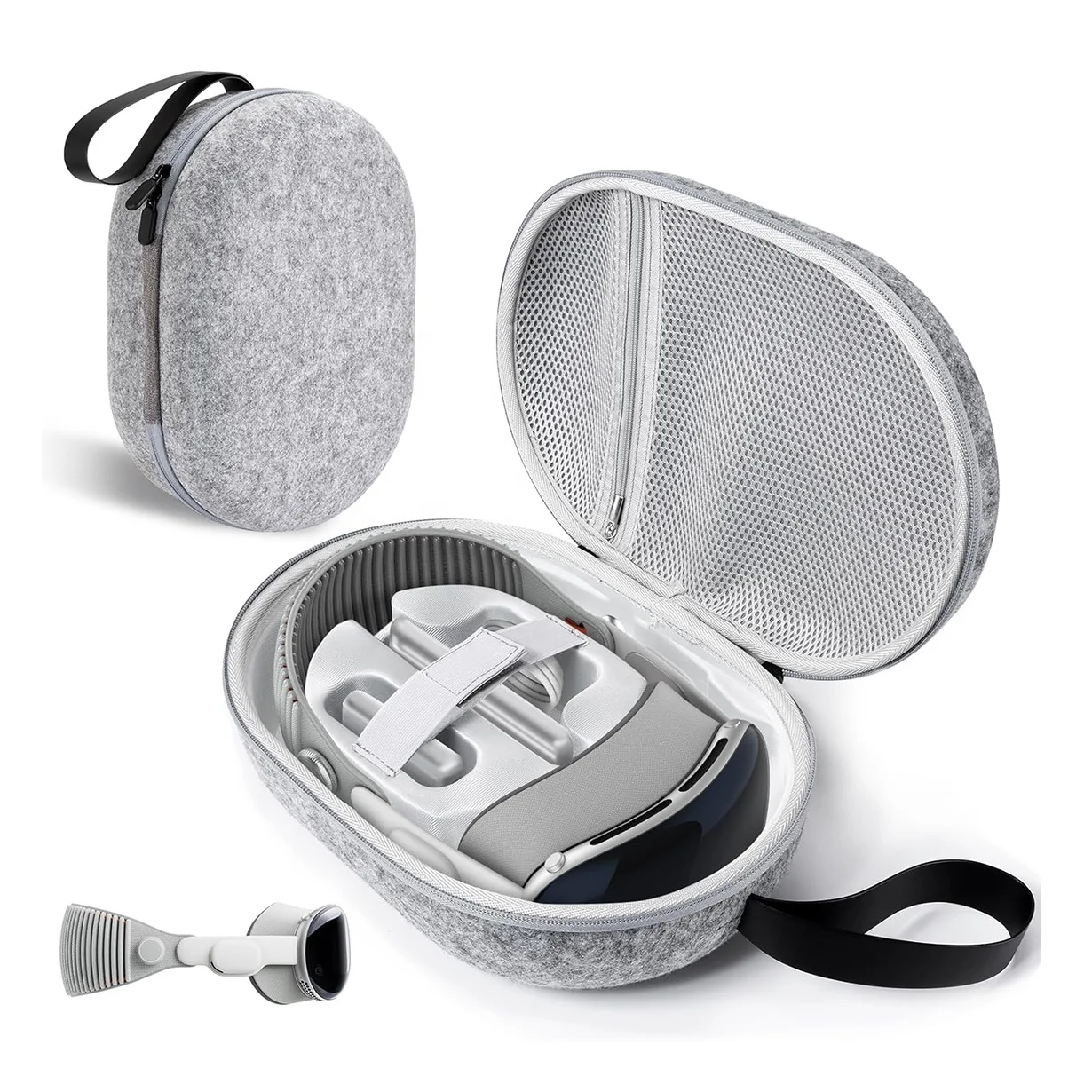 OEM Wholesale High Quality Felt VR Headset Storage Bag Custom Waterproof Shockproof VR Box Hard Shell Travel VR Glasses EVA Case