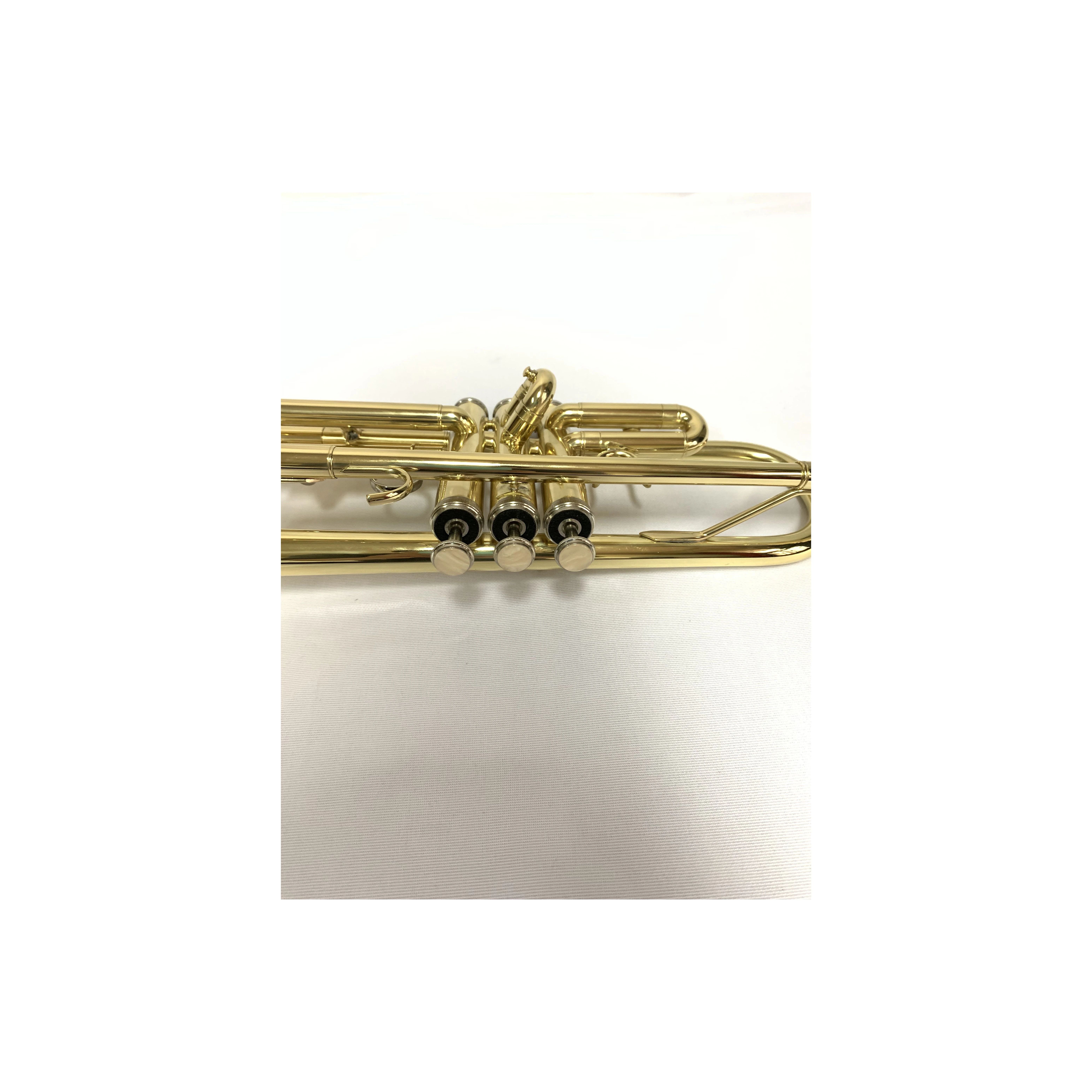 Creative Design Adjustable Brass Gold Lacquer Musical Instrument Trumpet