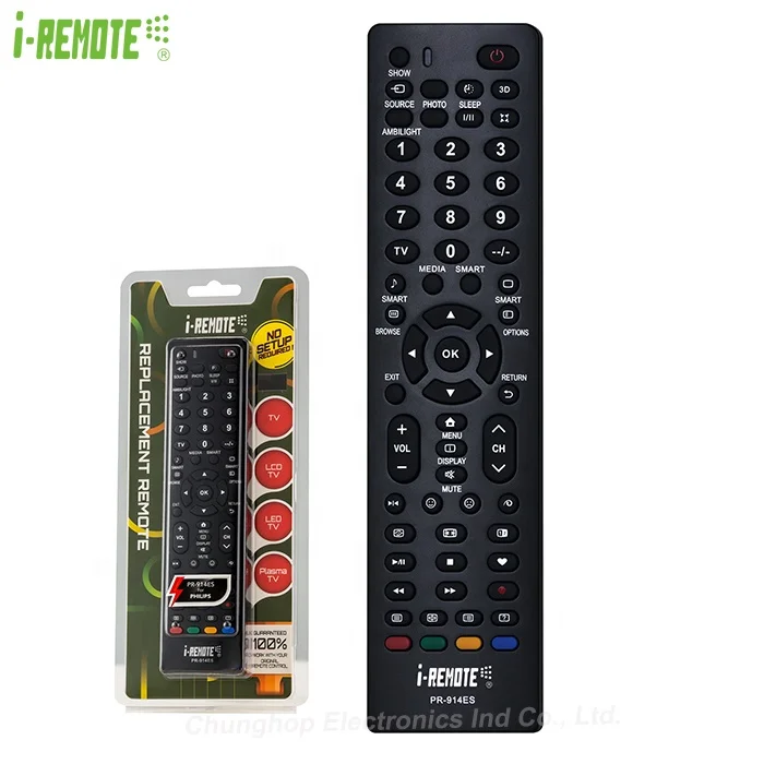 PR-914ES i-REMOTE universal infrared TV remote control Replacement for Philips Remote TV Controller