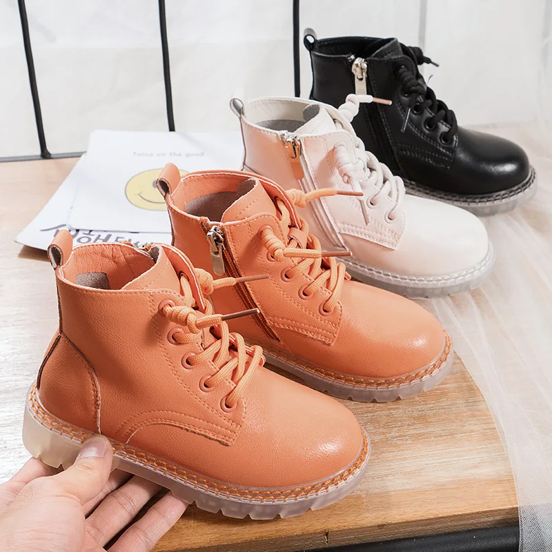 Factory Wholesale Fashion Winter Warm Comfortable Kids Ankle Snow Boots Boys Girls Short Booties Waterproof Child Leather boots