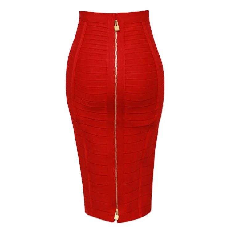  Высокое качество Сексуальная Bodycon длиной до колен с молнией сзади; Повязки юбка женское обтягивающее Клубное на обруче для крепления голове