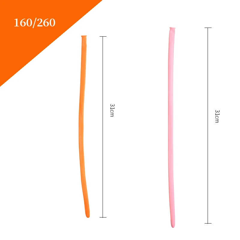 0.8 1 1.5 1.8 LONG SHAPE MAGIC MACARON CHROME 260 360 660  MODELING  LATEX BALLOONS