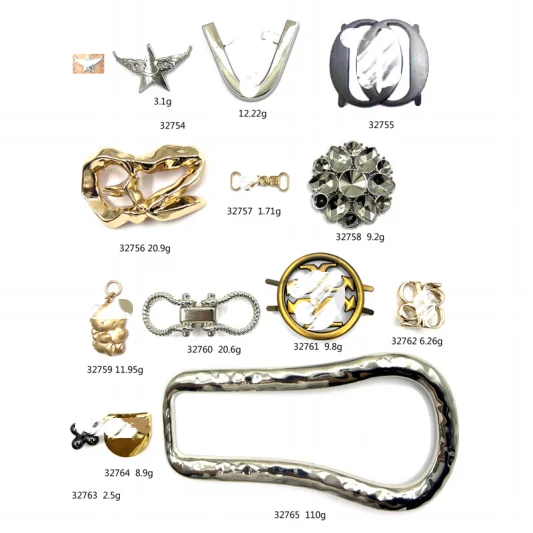 Fashion style buckle adjuster metal 2000 sets bronze used shoes shoe buckles for shoe making