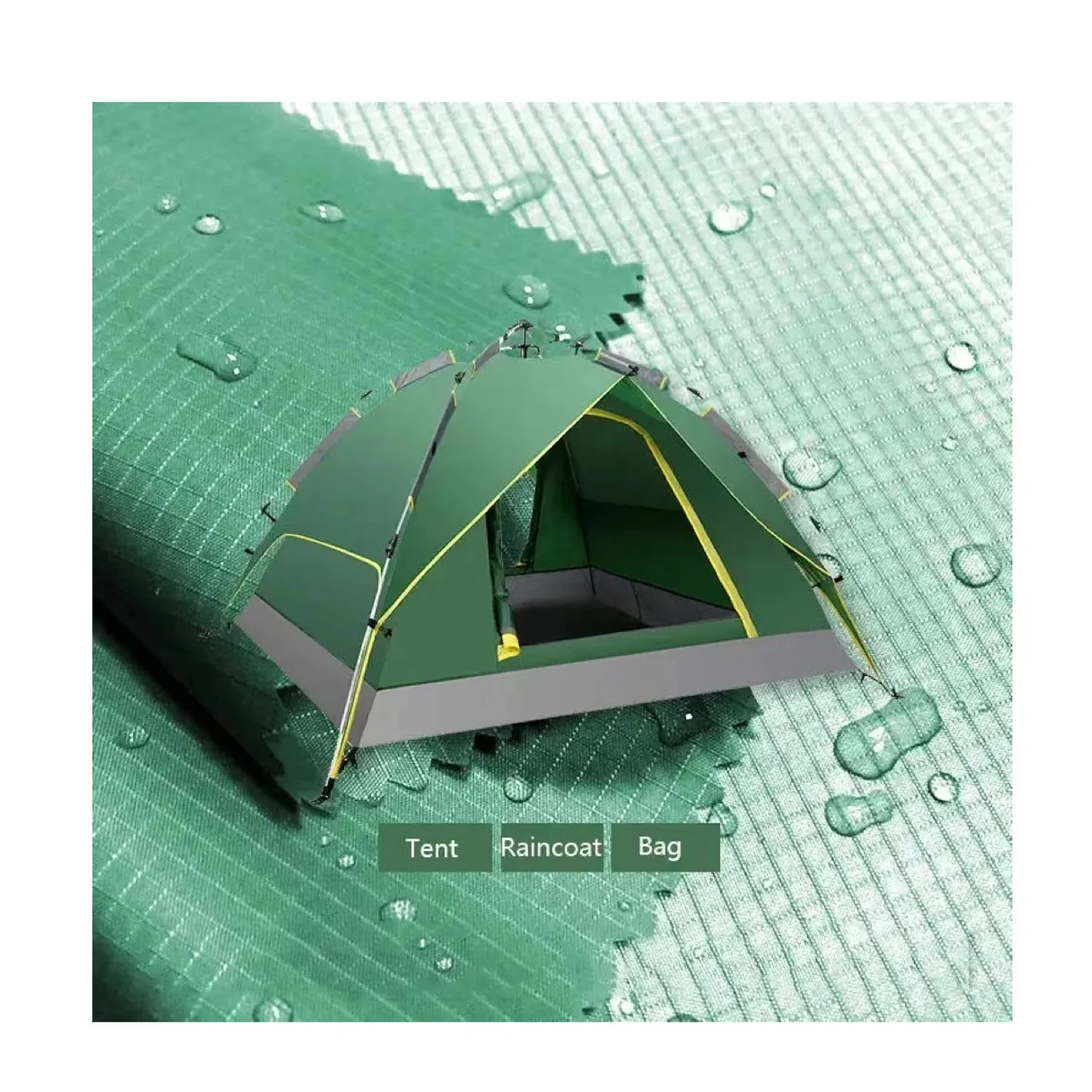 Tela 190T/210T/230T/260T Coated with PA PU PVC Polyester Waterproof Plaid Taffeta Fabric for Tent Bag Lining