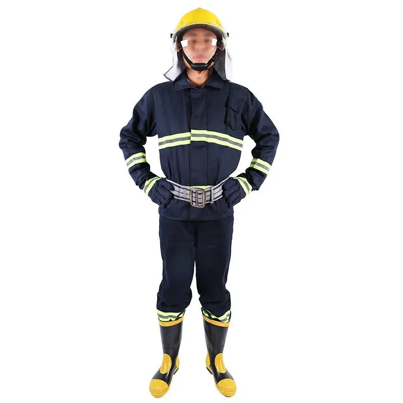 Breathablefire Resistant Maximum Flexibility Reflective Tape Firefighter Boots Fire Rescue Suit