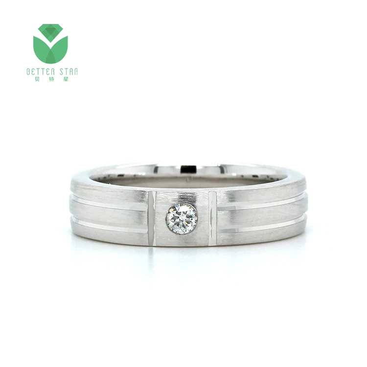 BetterStar Fine Jewelry Paving Diamond Engagement Ring AU750 9k 10k 14k 18k White Gold CVD IGI GIA Lab Grown Diamonds Ring Band