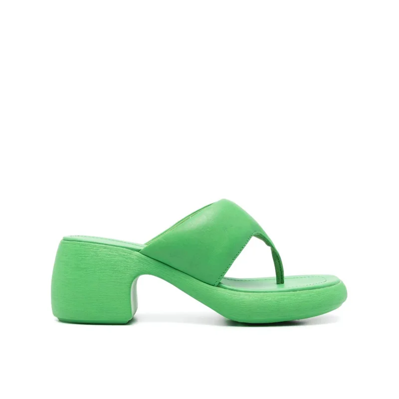 2024 Summer New Unisex Flat EVA Slippers Black White Flip Flops Thick Sole Heeled Sandals Casual Slides Platform Mules Women