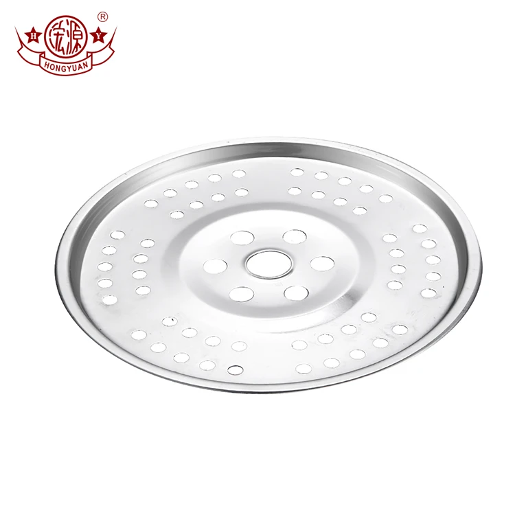 New style steaming fish dumpling dish stainless steel plate with hole