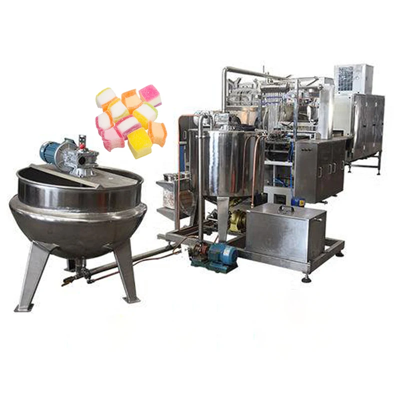 New Product Auto Candy Equipment Gelatin Fudge Soft Bear Jelly Candy Machine Production Line Gummy Candy Making Machine