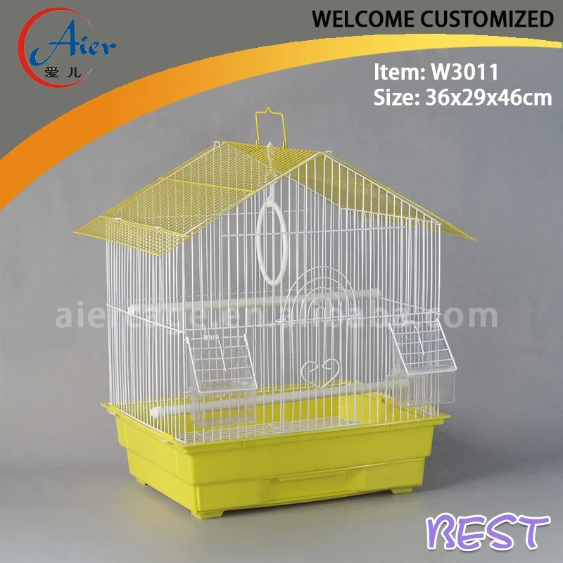 Wholesale Plastic Trays Antique Bird Breeding Cages Large Bird Cages for Parrots Canary Pet Cage