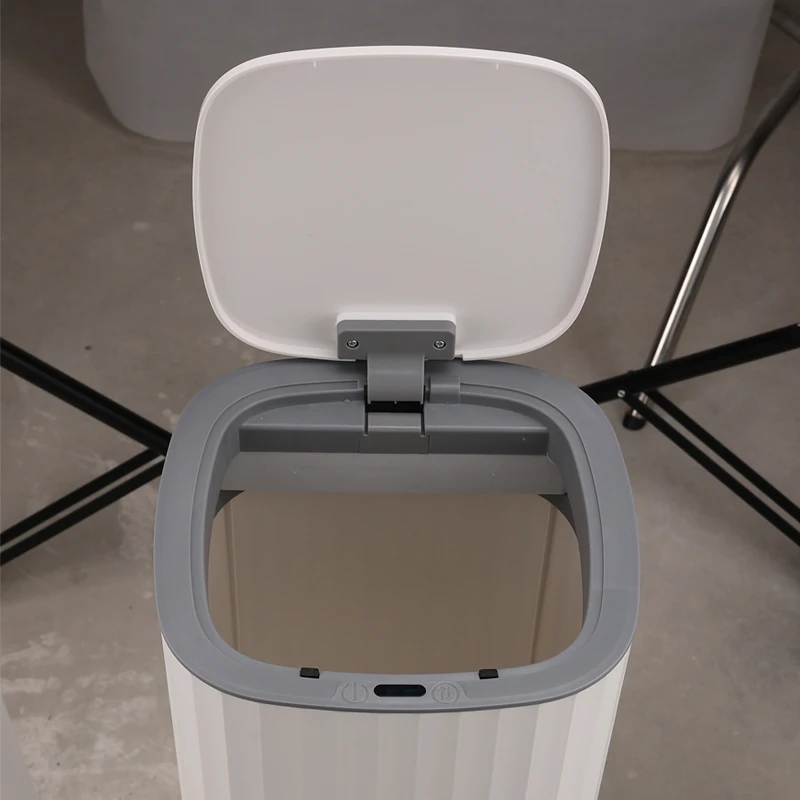 15L waste bin with sensor plastic trash can fancy dustbin intelligent trash can rubbish bin garbage