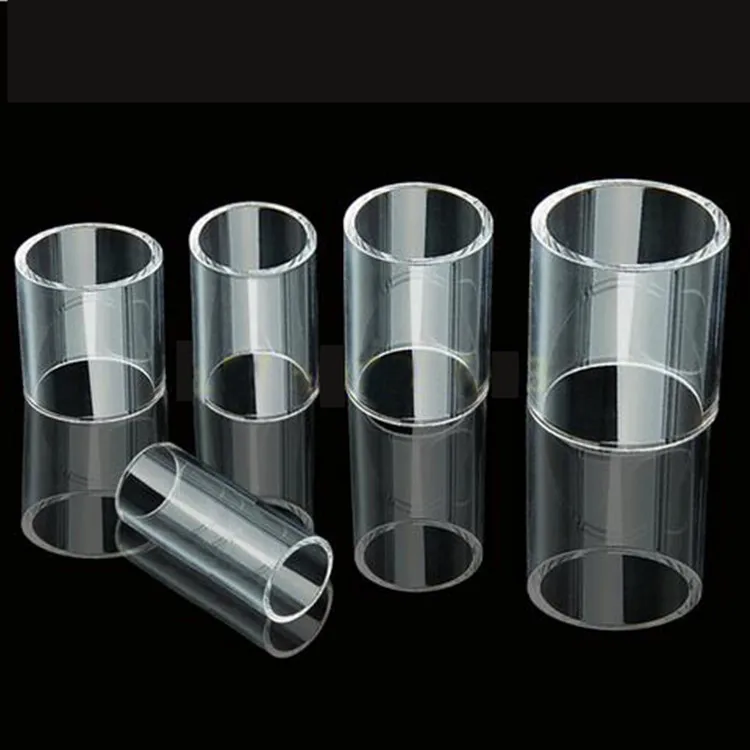 Clear high borosilicate COE 3.3 straight glass blowing tubes