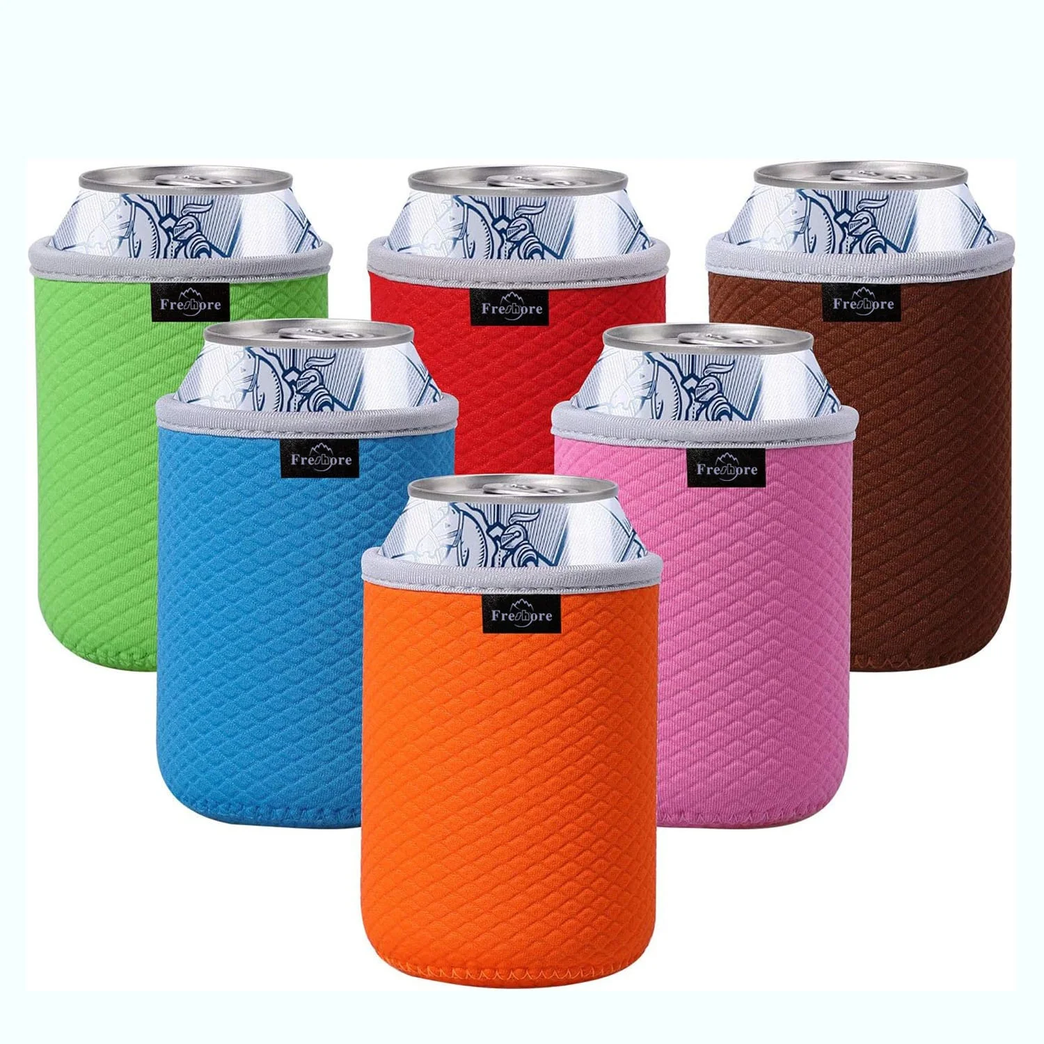 Custom Beer Can Coolers Sleeves Soft Insulated Reusable Drink Can Coolers for Beer Soda