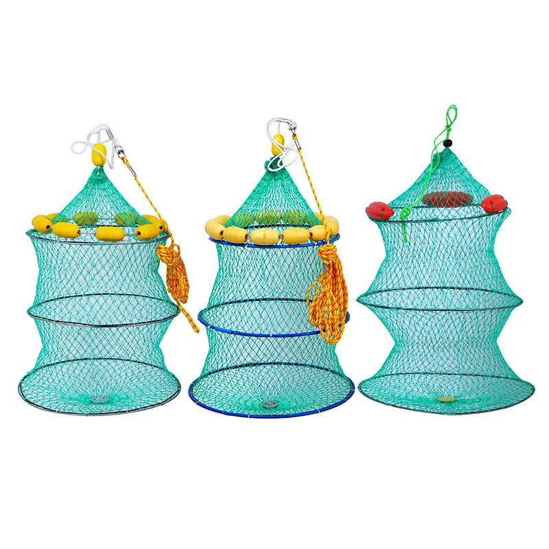 High Quality Mesh Floating Fishing Wire Fish Basket fishing accessories trap
