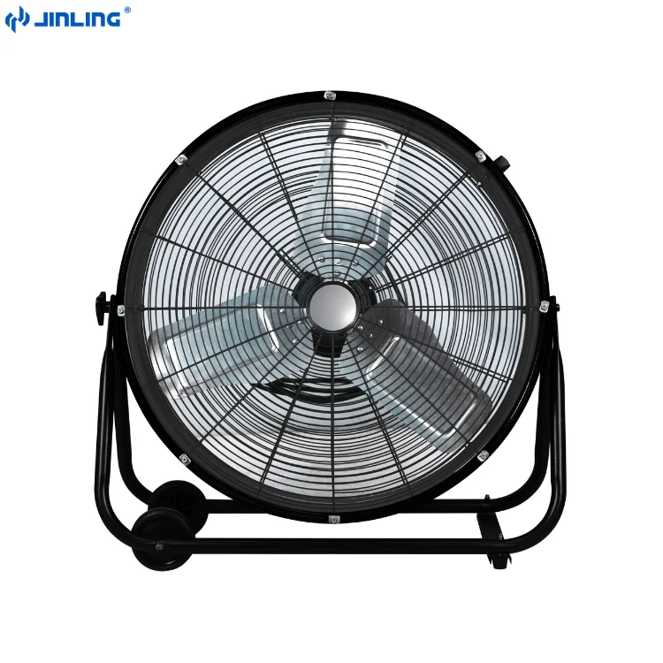 24' 600mm Portable Quiet Heavy Duty Garage cool air Shop Warehouse Industrial blower Drum Fan 110V 120V