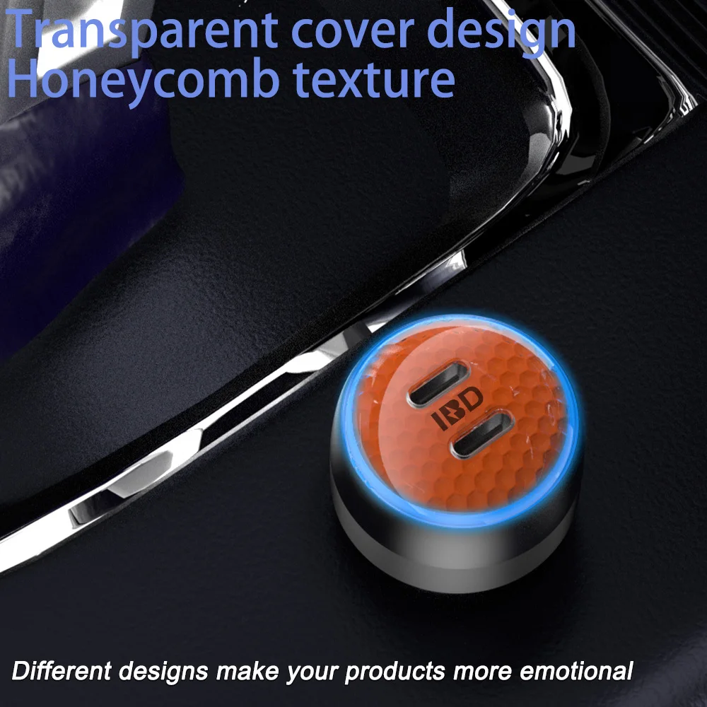 Fast Smart Phone Qc3.0 Qc 4.0 Quick Dual 2 Port Usb A Type C Type-c PD 40w 45w 48w 55w 60w 65 Watt W 66w 80w 90w Car Charger