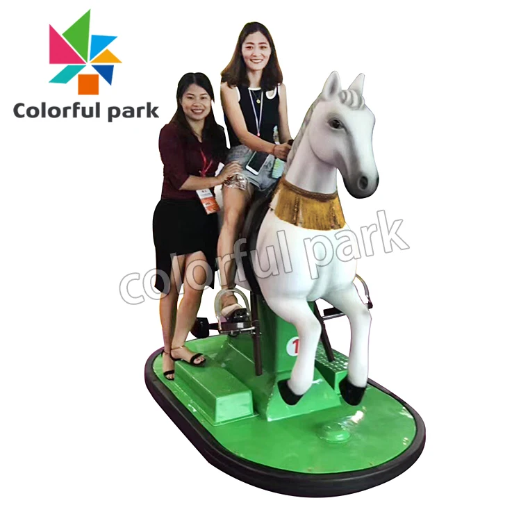Colorfulpark Coin Pusher riding horse toy 3d video horse ride horse riding