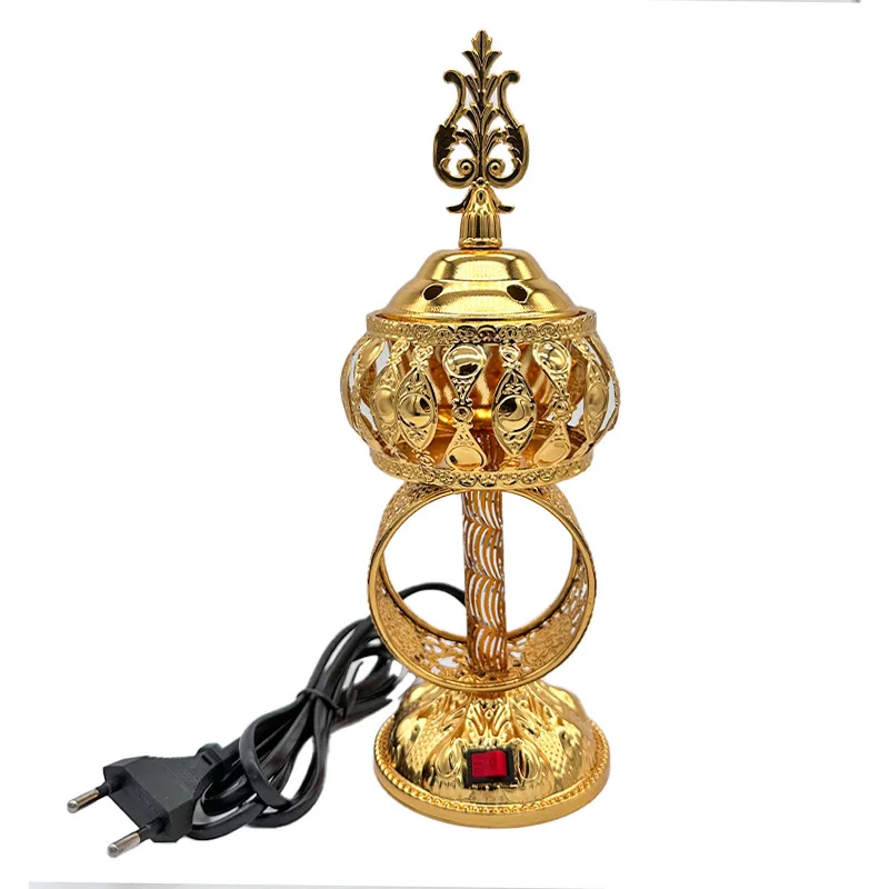 Islamic gift set Festival Party Wedding Electric Incense Burner Metal Aromatherapy Burning Plug Arabic Electric Bukhoor Burner