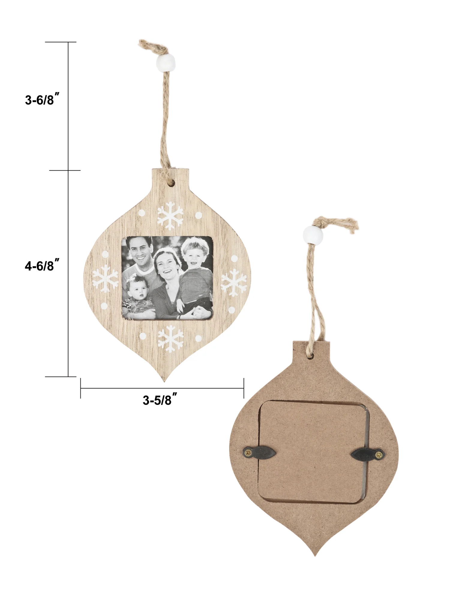 Декорации на рождественскую елку деревянная фоторамка ремесло подарок бирки