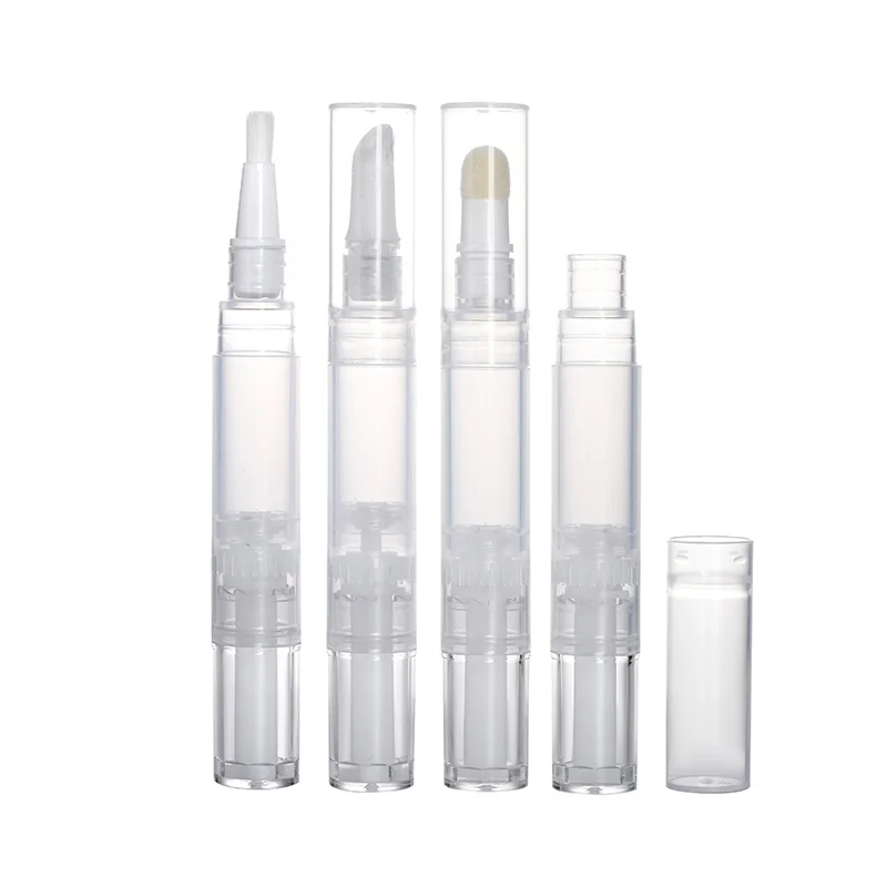 
new design 3ml plastic empty twist lip gloss cosmetic pen container for wholesales 
