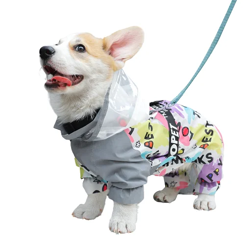 Wholesale Cheap Dog Apparel Pet Raincoat For Rainy Outdoor , Light Weight & Floats In Water