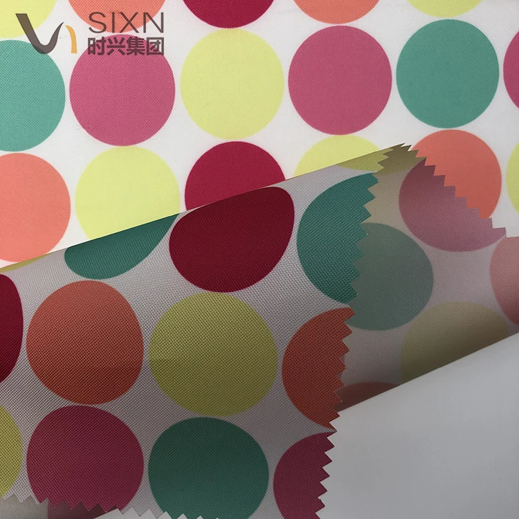 100% Polyester 200D Oxford FDY Woven WR PU Coating WP 950mm Waterproof Digital Print Fabric For Luggage