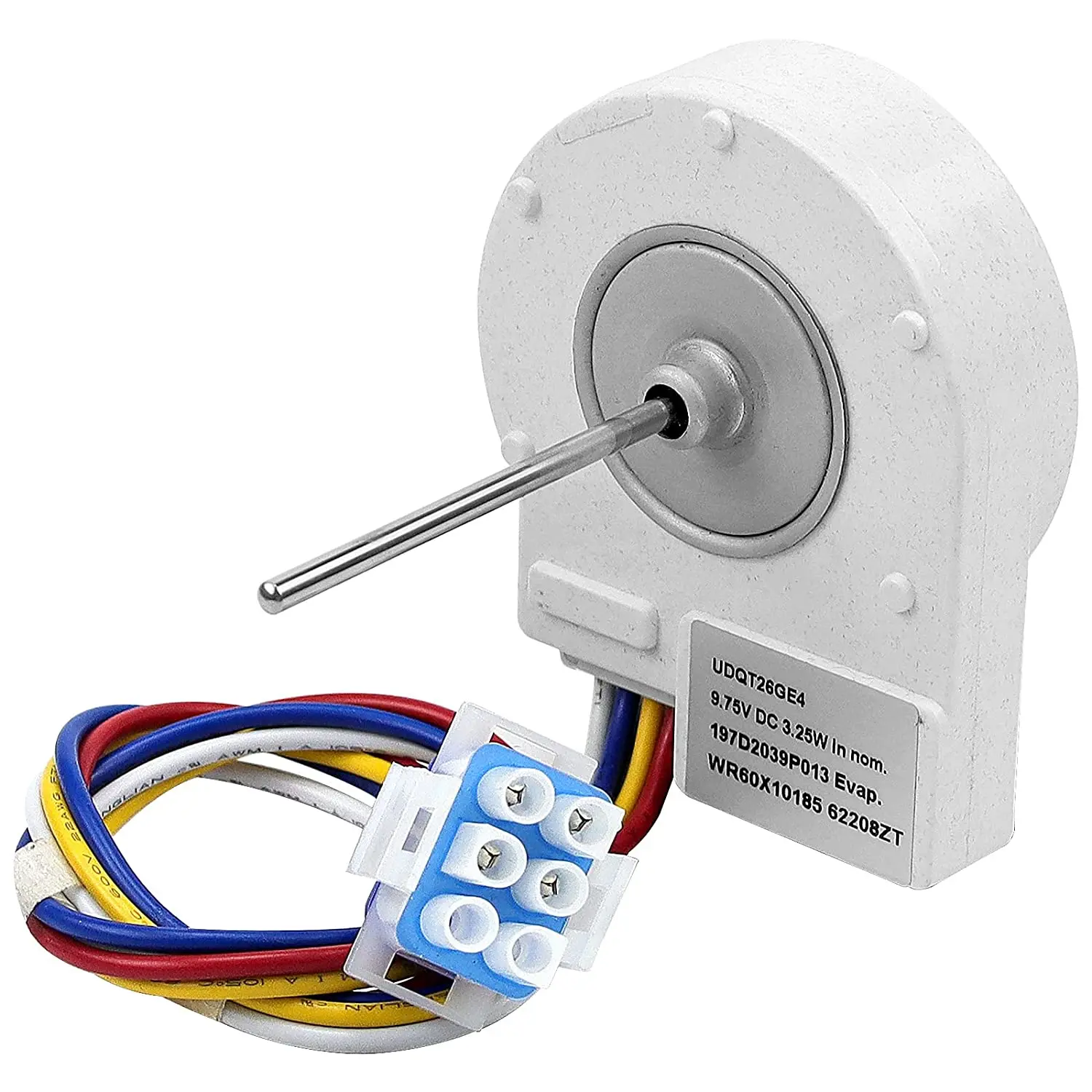 WR60X10185 Refrigerator Evaporator Fan Motor Replacement Compatible with Hot-Point, GE Refrigerator S Series Replace WR23X10353