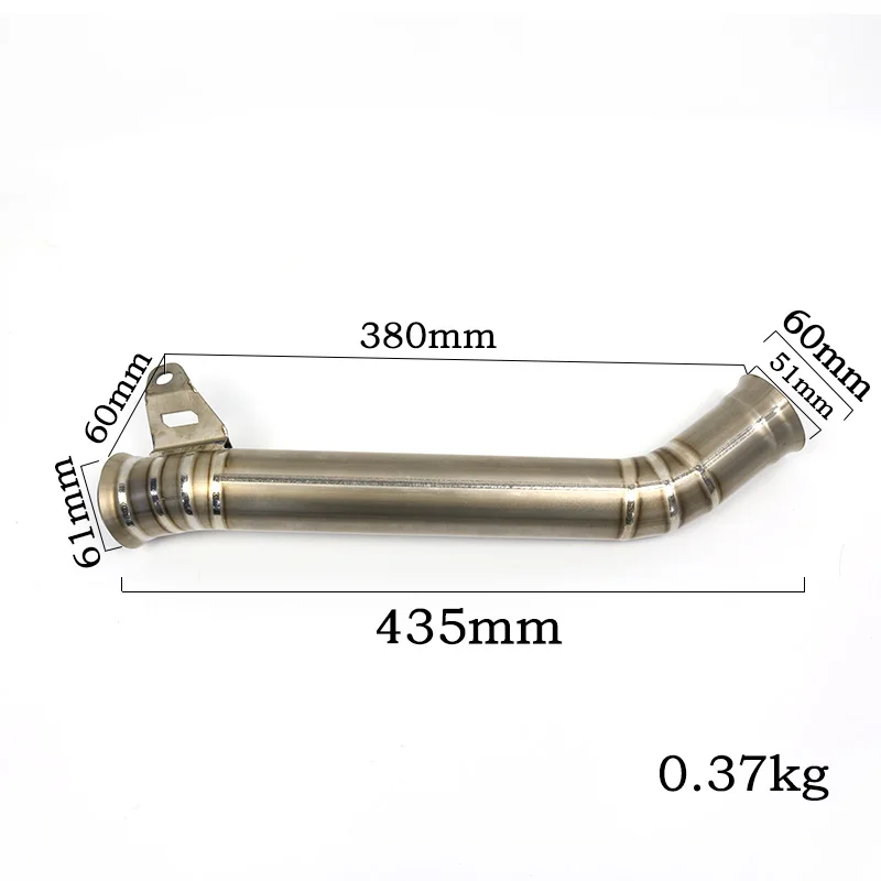 motorcycle titanium exhaust Mid Pipe Eliminator Header For DUKE 2012-2017 KTM 690 exhaust for bikes muffler