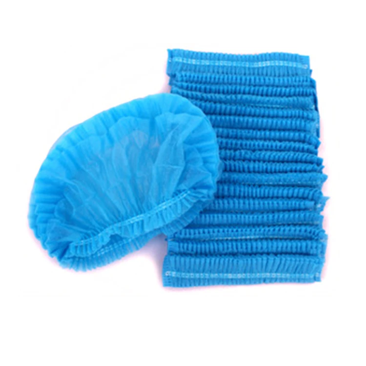 100 pcs High Quality non- woven Waterproof Plastic Disposable Clear Hair Shower Cap for Women Hair Salon Hotel Travel
