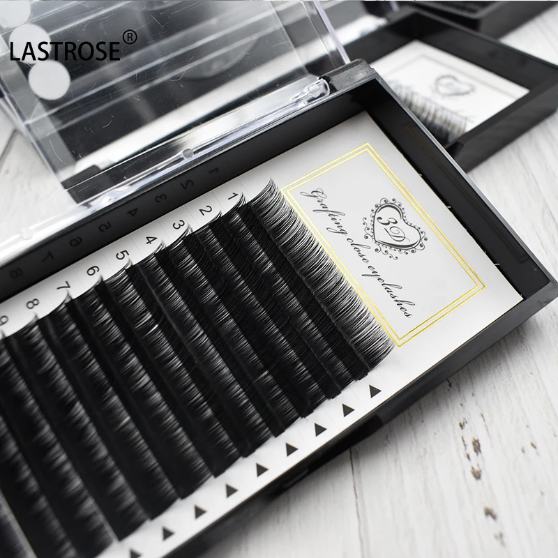 Wholesale Private Label super buttery Individual Eyelash Extensions trays Cashmere Matte Black Lash Trays good to deal with