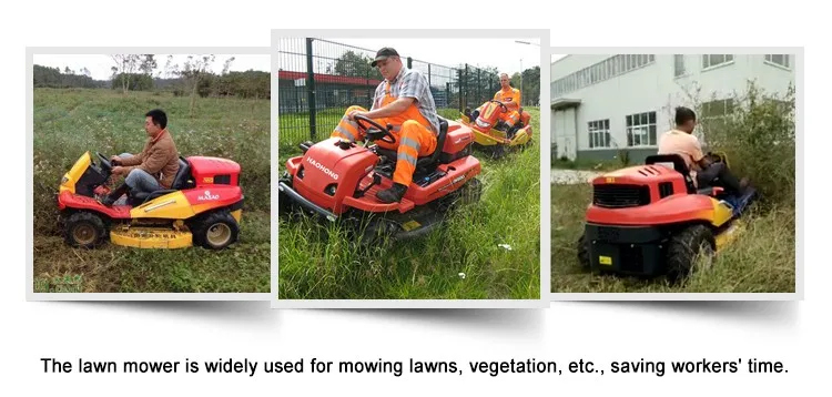 4*4 WD Grass mowing mower 16.4kw lawn mower machine