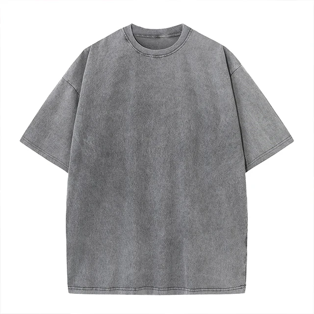 blank acid wash vintage oversize organic cotton t-shirt