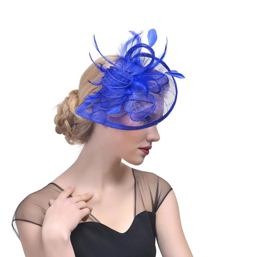 
2020 Church Sinamay kentucky derby hats ladies fascinators for women 