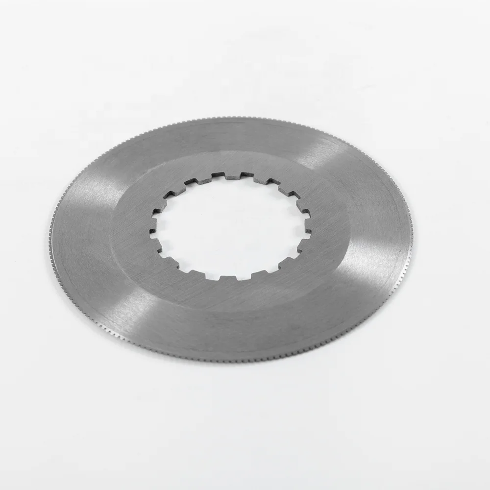 Custom Stainless Steel Food Processing Machinery Parts Circular Knife Meat Cutting Toothed Custom Round Blade