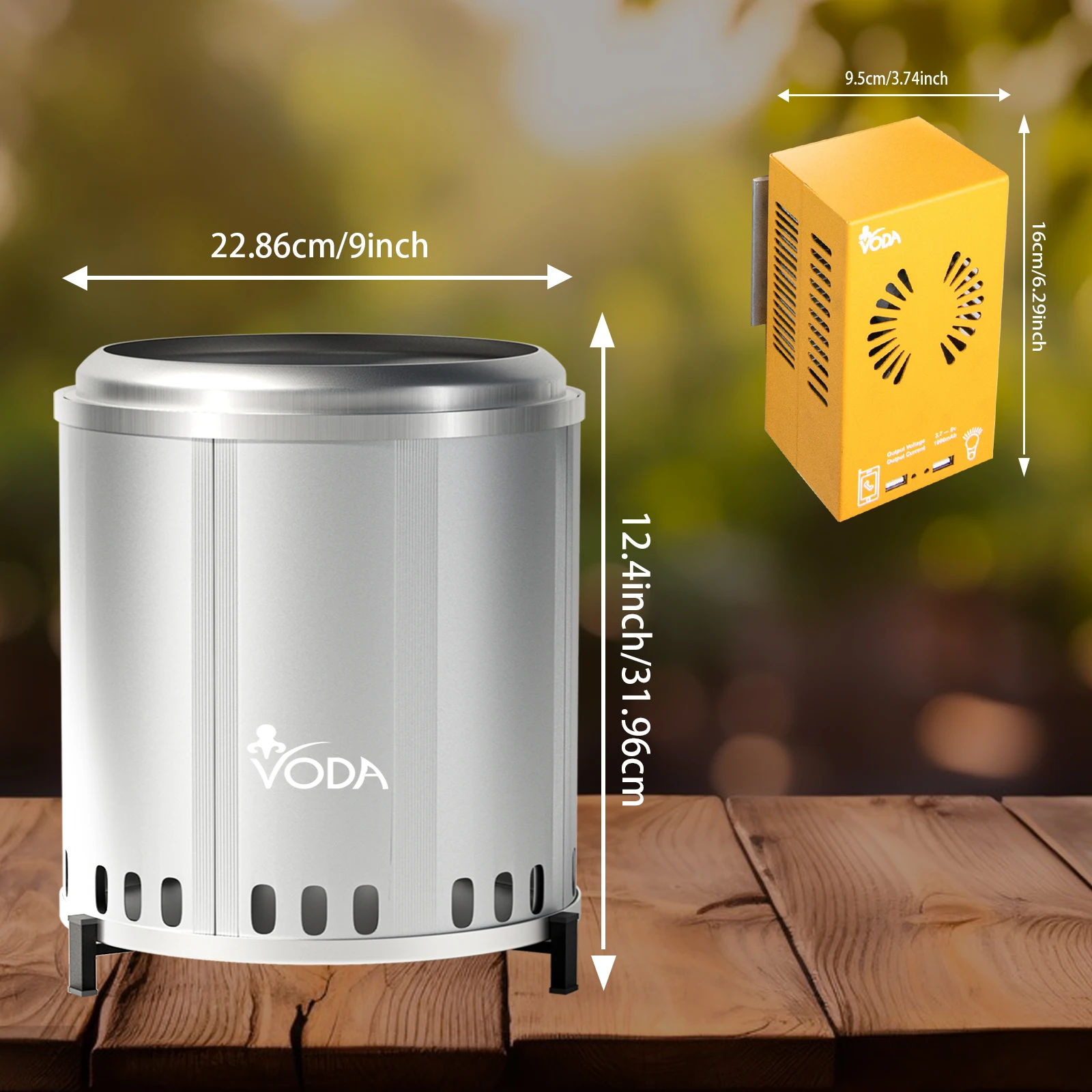 Portable Heat Powered Generator Camping Outdoor Barbecue Light Emergency Power Supply