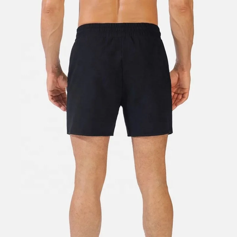 Mid-length drawstring waist 95% cotton 5% spandex shorts for men