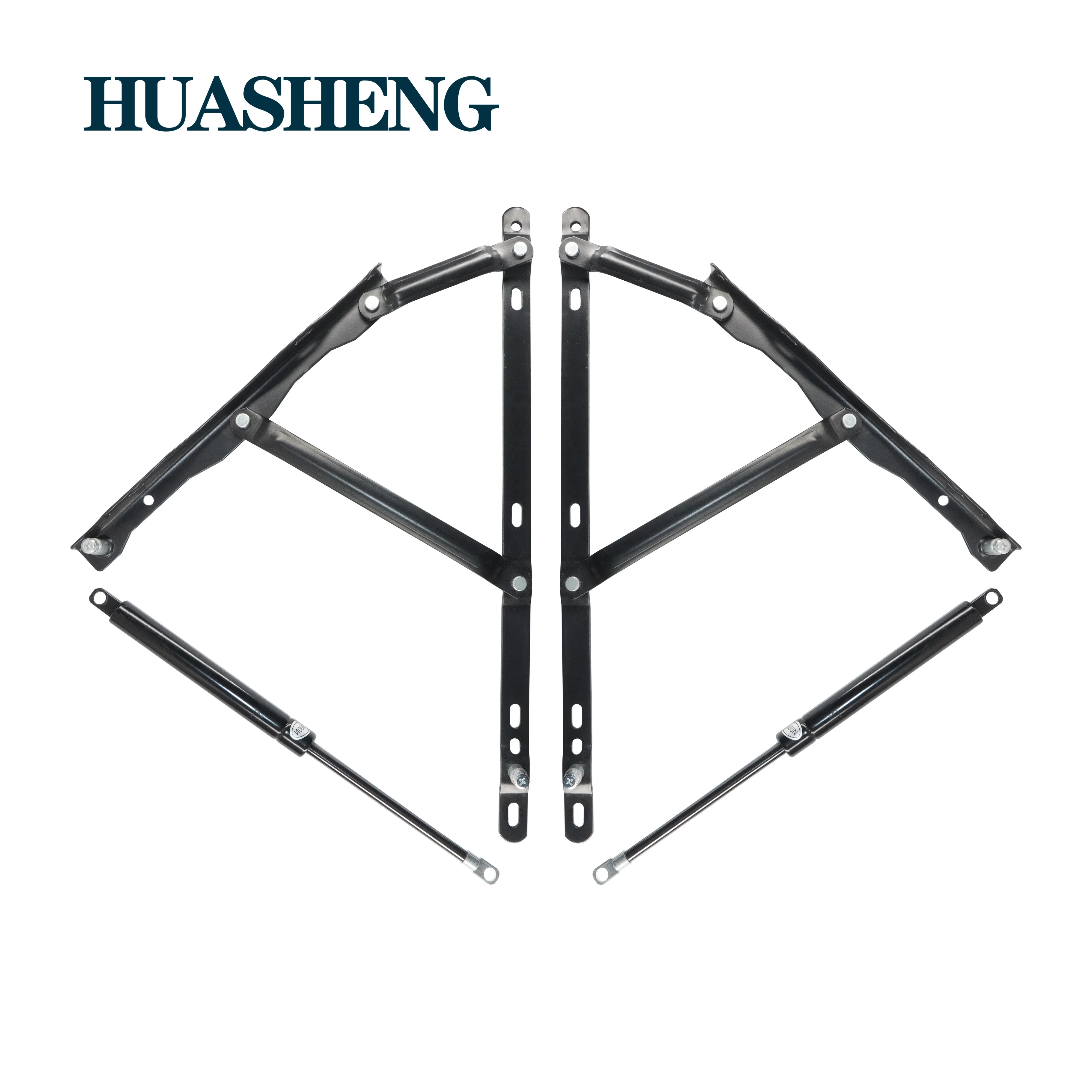 Storage pneumatic rod folding slat bed frame wall bed hydraulic support heavy duty gas lift mechanism