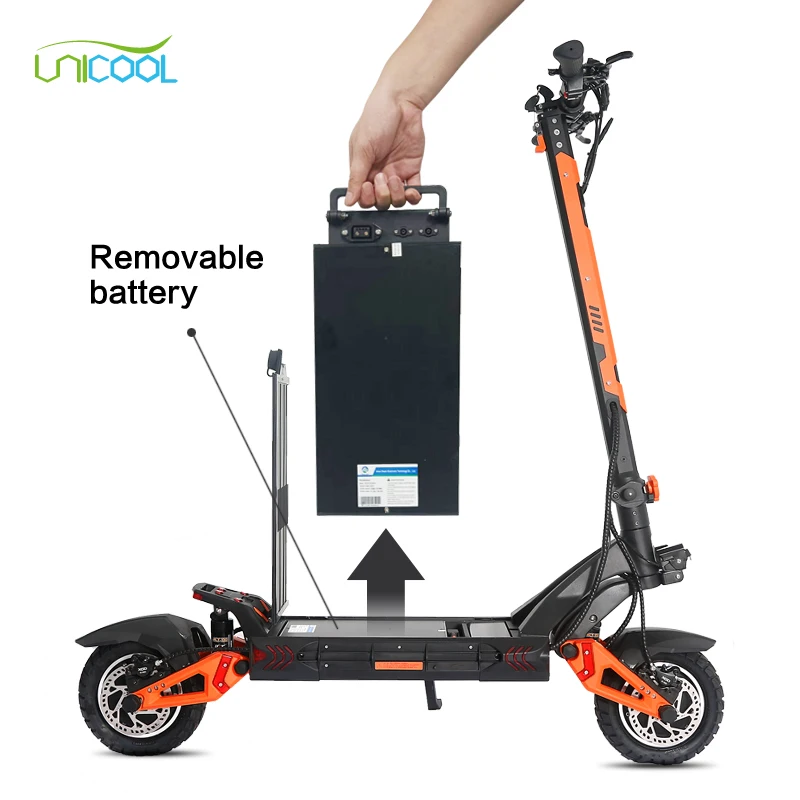 Unicool Vdm-10 Unigogo G3 Pro  3200w 52v23 Ah Chinese Battery Auto 2 Motos Chargeable Freestyle Deck Scooter