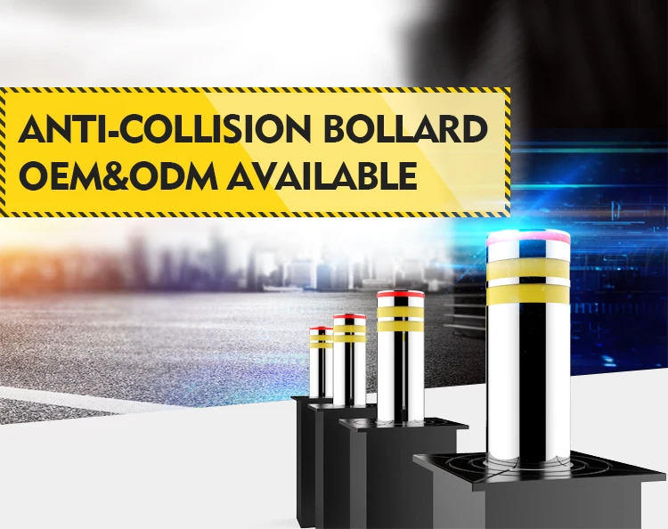 Security Bollard Stainless Steel Removable Traffic Bollard  controller box for bollard