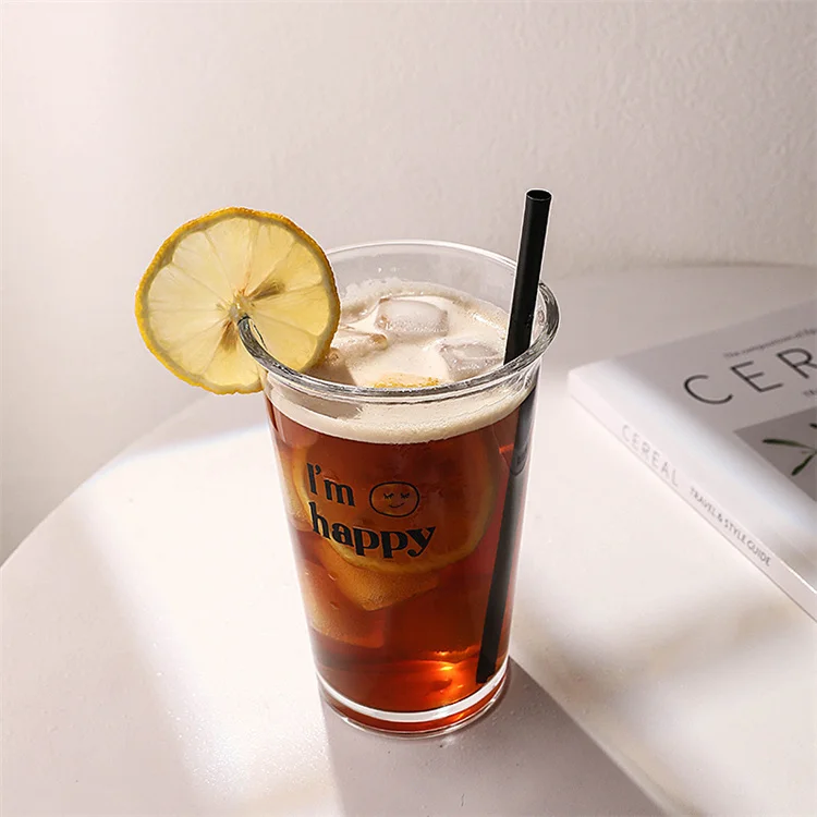 Harmony Wholesale High Quality Custom Logo Design Clear Personalized Custom Coffee Glass Mug Cool Cups