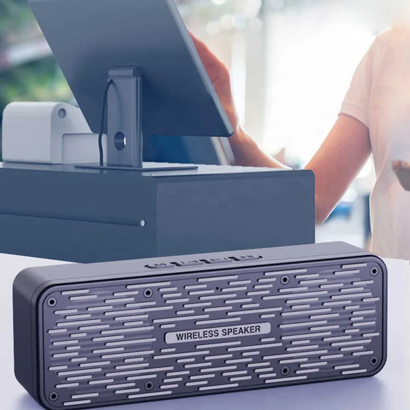 Portable Mini S19 Speaker Fashion Design Multi Function Subwoofer Dual Horn 1200mAh Battery Bass Support AUX Memory Card Speaker