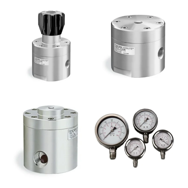 Chinese Pressure Gauges and Emerson TESCOM 26-2500 and 26-2900 Series Back Pressure Control Regulators