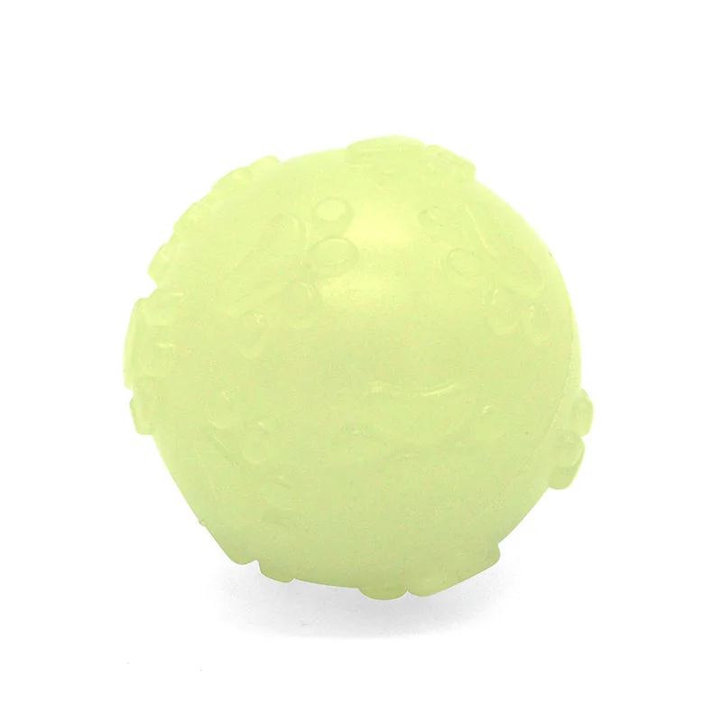 Sustainable Fluorescent Dog Chew Toys Eco-Friendly Durable Glow Ball for Night Play Durable Bone Shape Made from PP Material